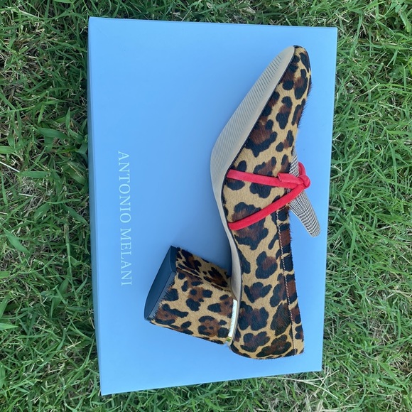 Women Antonio Melani Leopard Print Shoes Size 8 - Picture 3 of 8